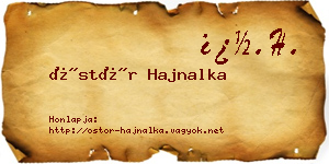 Östör Hajnalka névjegykártya
